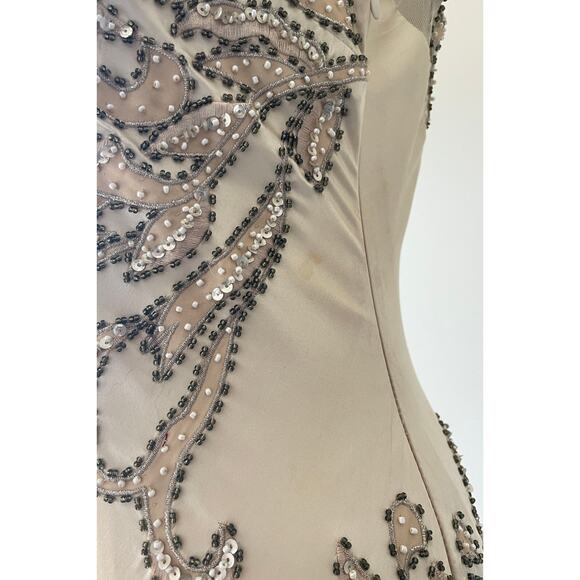 Vintage Cache Dress Y2K 90s Whimsical Silk Beaded Fairy Bridal Wedding NWT 4 S - Picture 10 of 15